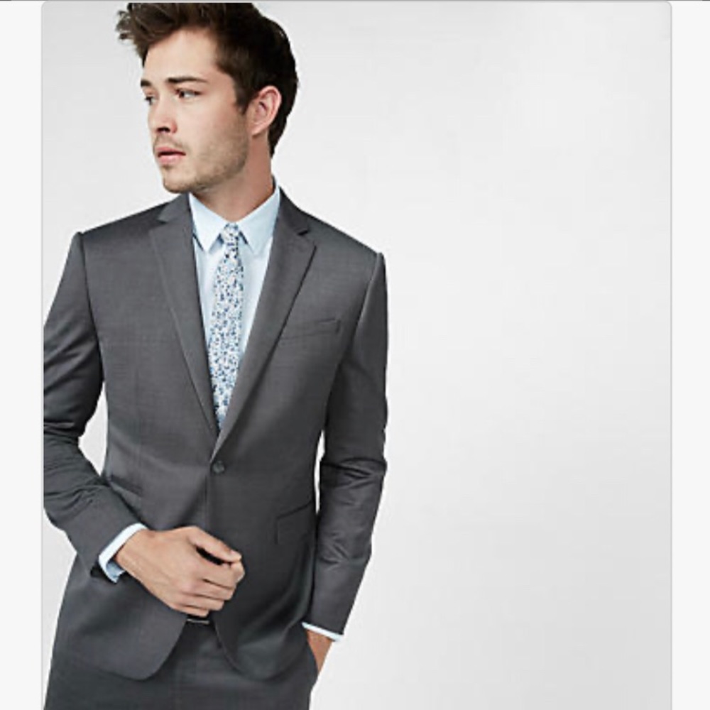 Express photography series wool blend jacket